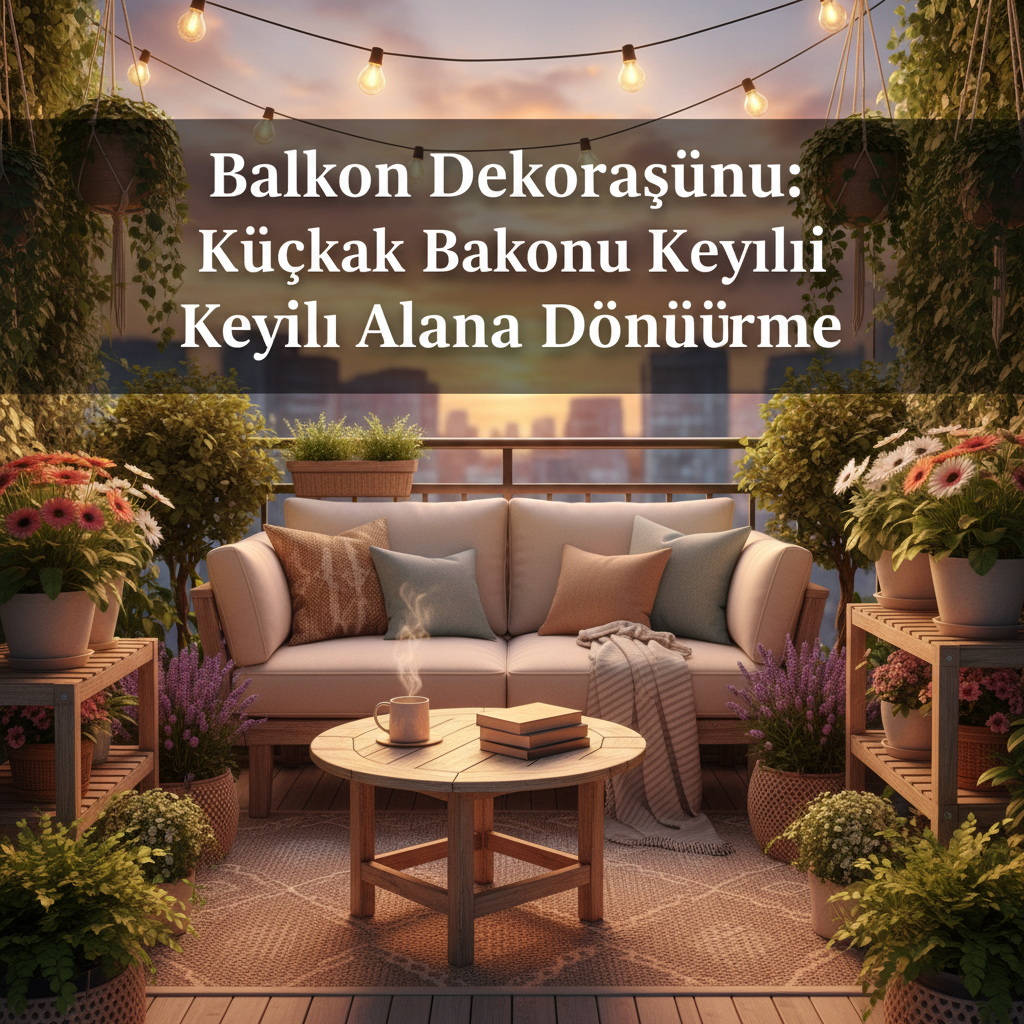 Balkon Dekorasyonu: Küçük Balkonu Keyifli Alana Dönüştürme