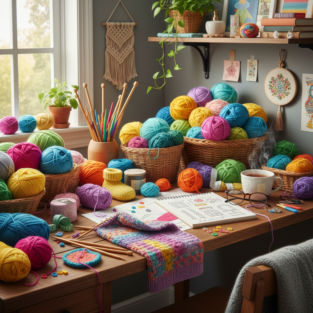 Örgü (Knitting) Rehberi: Temel İlmekler ve İlk Projeler