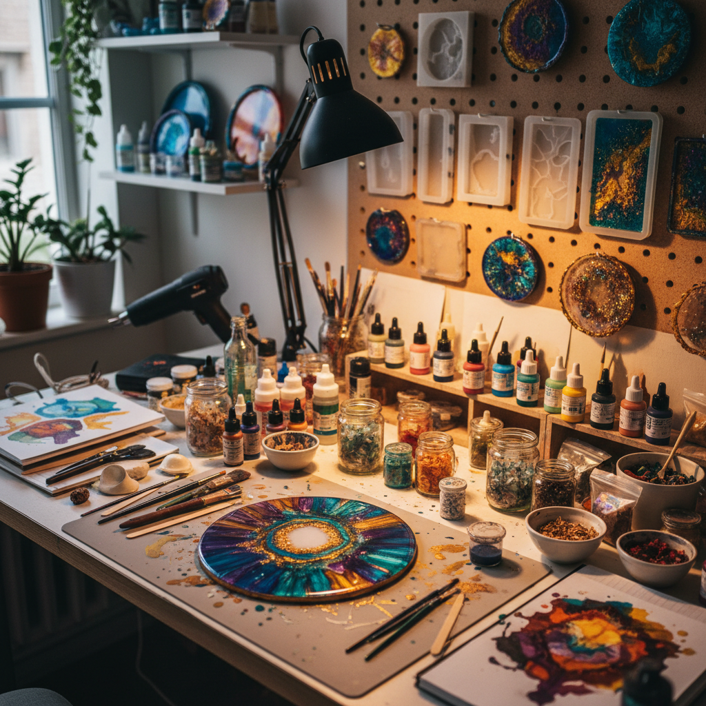 Resin Art (Epoksi Sanatı) Başlangıç Rehberi: Malzemeler ve Teknikler